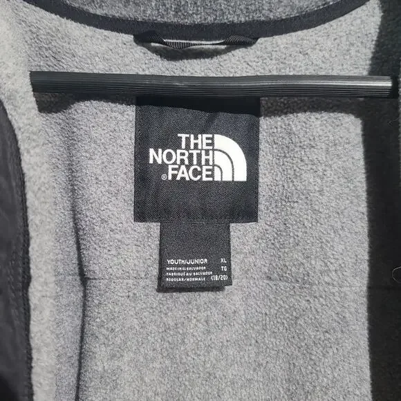 The North Face Youth Denali Jacket Gray / Black XL 18 20 - Picture 4 of 6